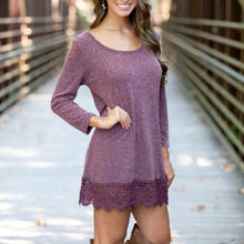 new-women-casual-lace-dress-long-sleeve-knitted-purple-dresses BBL