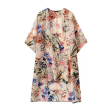 women-chiffon-blouses-open-front-floral-leaf-print-half-sleeves-thin-outerwear-loose-elegant-cardigan-women-coat-yellow BBL