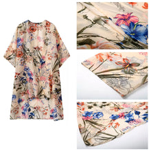 women-chiffon-blouses-open-front-floral-leaf-print-half-sleeves-thin-outerwear-loose-elegant-cardigan-women-coat-yellow BBL