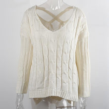 new-women-clothing-criss-cross-top-backless-knitted-sweater-warm-knitwear-loose-jumpers-white-pullover-outwear BBL
