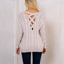 new-women-clothing-criss-cross-top-backless-knitted-sweater-warm-knitwear-loose-jumpers-white-pullover-outwear BBL