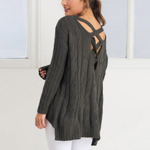 new-women-clothing-criss-cross-top-backless-knitted-sweater-warm-knitwear-loose-jumpers-white-pullover-outwear BBL