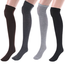 new-women-girl-sexy-thigh-high-stocking-over-the-knee-cotton-stockings-opaque-knitted-4-colors-py8 BBL