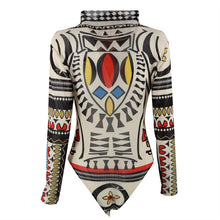 new-women-ladies-printing-slim-bodycon-long-sleeve-club-playsuits-jumpsuit-tops-transparent-bodysuits-tops BBL
