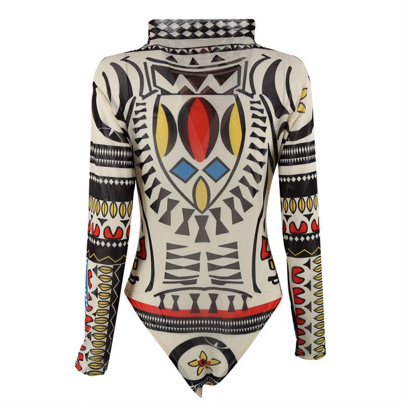 new-women-ladies-printing-slim-bodycon-long-sleeve-club-playsuits-jumpsuit-tops-transparent-bodysuits-tops BBL