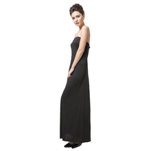women-maxi-dress-elegant-strapless-neckline-ruched-solid-dress-regular-fit-one-piece-black-women-elegant-dress BBL