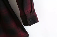 women-plaid-vintage-dress-turn-down-collar-long-sleeve-shirt-dress-elegant-lady-office-party-dress-vestidos-red BBL