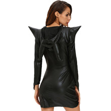 women-sexy-halloween-witch-costume-cosplay-dark-sorceress-mini-wicca-dress-horn-high-low-hem-pu-leather-hooded-uniform-black BBL