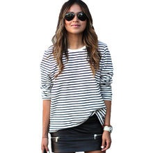 women-tops-o-neck-t-shirt-black-and-white-striped-print-long-sleeve-causal-plus-size-t-shirt-women-blusa-camisetas-mujer BBL