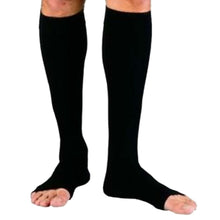 new-women-zipper-compression-socks-zip-leg-support-knee-sox-open-toe-sock-s-m-xl-y1 BBL