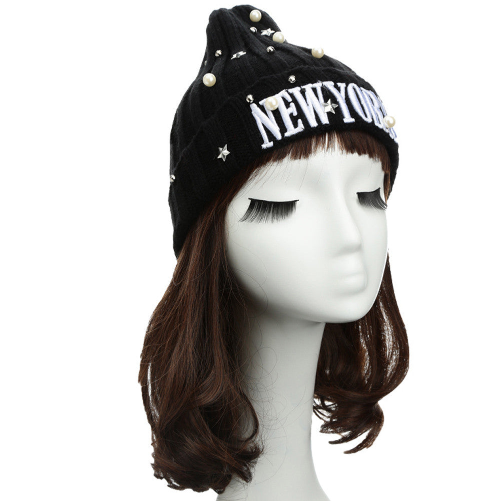 unisex-casual-beanie-for-women-men-hat-letter-embroidery-pearl-warm-hip-hop-cool-knitted-cap-headwear BBL