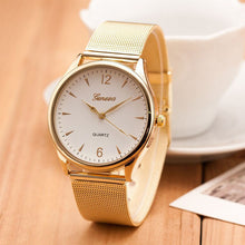 Onfine Gofuly Whale ping Scolour Puscard Fashion Women Classic Gold Quartz Stainless Steel Wrist Watch