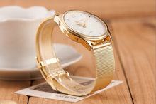Onfine Gofuly Whale ping Scolour Puscard Fashion Women Classic Gold Quartz Stainless Steel Wrist Watch