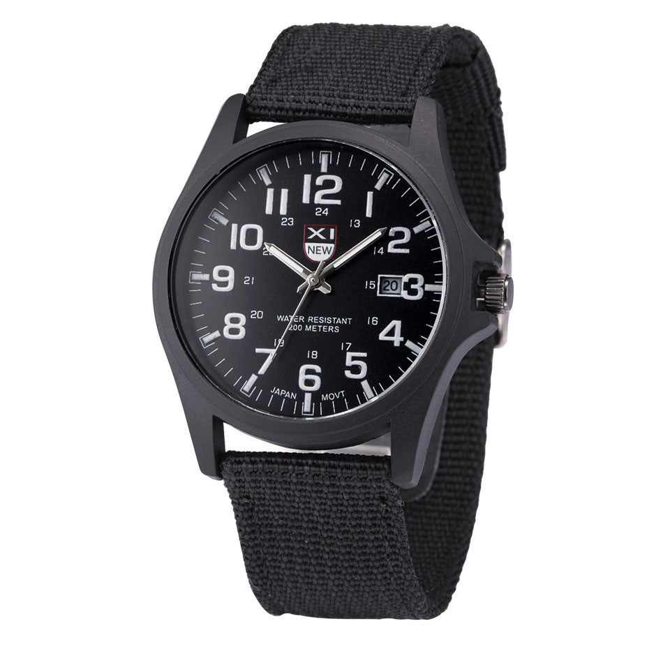 Outdoor Mens Date Stainless Steel Military Sports Analog Quartz Army Wrist Watch