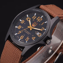 Outdoor Mens Date Stainless Steel Military Sports Analog Quartz Army Wrist Watch