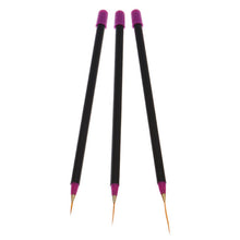 3pc Nail Art Tips Tools Polish Pen Drawing lines Nail Brushes Proffesional Decor Makeup brushes for manicure CY0723