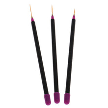 3pc Nail Art Tips Tools Polish Pen Drawing lines Nail Brushes Proffesional Decor Makeup brushes for manicure CY0723