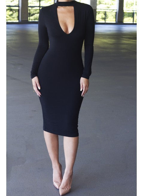 Party Dresses Fall Long Sleeve Midi Pencil Tunic Women Sexy Club Stretchy Bandage Bodycon Dress Women Clothing