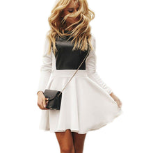 Party PU Leather Women Dress Vestidos Elegant Cute Pleated Dress Slim White Purple Robes Street Snap Mini A-Line Dresses