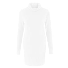 plus-size-fashion-women-knitted-dress-solid-turtleneck-sweater-dress-long-sleeve-casual-party-mini-dress-long-ladies-pullover BBL