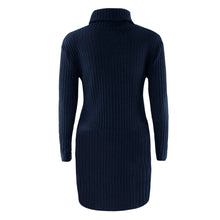 plus-size-fashion-women-knitted-dress-solid-turtleneck-sweater-dress-long-sleeve-casual-party-mini-dress-long-ladies-pullover BBL