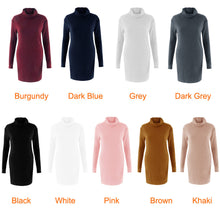 plus-size-fashion-women-knitted-dress-solid-turtleneck-sweater-dress-long-sleeve-casual-party-mini-dress-long-ladies-pullover BBL