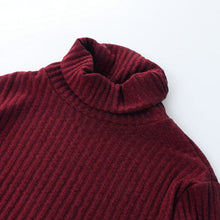 plus-size-fashion-women-knitted-dress-solid-turtleneck-sweater-dress-long-sleeve-casual-party-mini-dress-long-ladies-pullover BBL