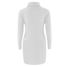 plus-size-fashion-women-knitted-dress-solid-turtleneck-sweater-dress-long-sleeve-casual-party-mini-dress-long-ladies-pullover BBL