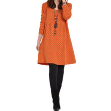 pregnant-maternity-womens-casual-dress-long-sleeve-dot-loose-dresses-blouse-new-py5 BBL