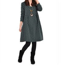 pregnant-maternity-womens-casual-dress-long-sleeve-dot-loose-dresses-blouse-new-py5 BBL