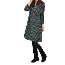 pregnant-maternity-womens-casual-dress-long-sleeve-dot-loose-dresses-blouse-new-py5 BBL