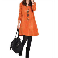 pregnant-maternity-womens-casual-dress-long-sleeve-dot-loose-dresses-blouse-new-py5 BBL