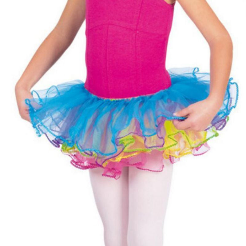 princess-girl-toddler-lace-sequin-two-wear-skirt-party-ballet-tutu-dance-costume-5-10y BBL