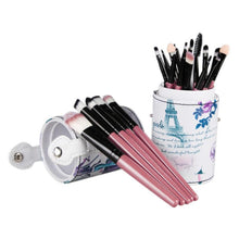Professional 20pc Makeup Brushes 4 Colors Cosmetic Set Eyeshadow Brush Blusher Cosmetic Tools+Leather Cup Holder Case