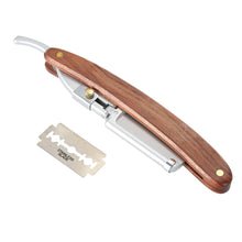 professional-mens-shaving-razor-retro-folding-shaver-carbon-steel-barber-beard-with-razor-blade-wood-handle BBL