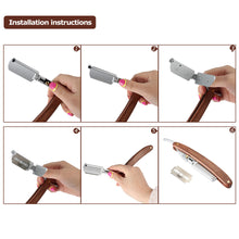 professional-mens-shaving-razor-retro-folding-shaver-carbon-steel-barber-beard-with-razor-blade-wood-handle BBL