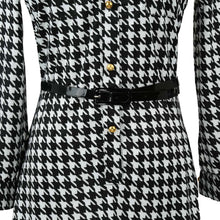 women-sexy-dress-bodycon-dresses-v-neck-three-quarter-sleeve-plaid-vintage-dress-bandage-dress-clubwear BBL