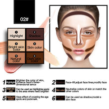 Face Shading Modification Of Color & Six-Color Contour Bronzer Highlighter Palette Set Trimming Powder Paste Composition