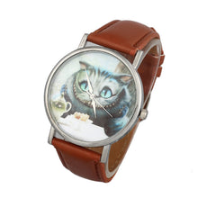 Relogio feminino Fashion & Casual Cute Cat Women Leather Band Analog Quartz Dial Wrist Watch Relojes mujer