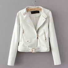 Removable sleeves Faux Leather Jacket Stand Collar Oblique Closure Zipper PU Leather Coat Outwear Femme Black White