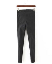 Retro High Waist Skinny Pencil Jeans Women's Stretch Legging Long Pencil Pants Slim fit Denim Trousers black s m l