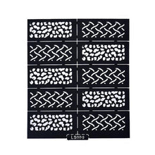 Reusable Stamping Tool DIY Nail Art Hollow Template Stickers Stamp Stencil Guide
