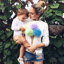 Russian Ladies Colorful Plush Ball Hoodies Novelty Causal Women's Sweatshirts Long Sleeve O-Neck Women Hoodies