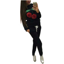 Russian Women Sweatshirt Hoodies Suits Puffer Ball Print Ice Cream Hair Plush Ball Casual Women Sweatshirt 2 Pieces Set GV400