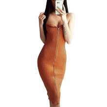 S-XL Women Skirt Women Knitted Skirts Sexy Zippers Package Hip Split Knitting Midi Skirt Pencil Long Skirt GV360