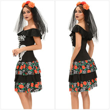 scary-women-2pcs-set-skeleton-halloween-costume-black-dress-slash-neck-ruffle-ropa-esqueleto-slim-masquerade-outfits-hair-band BBL