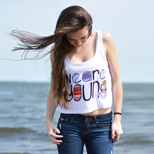 Casual Women Cartoon Crop T-Shirt Emoji Tank Top VBlouse Sleeveless