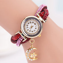 Fashion relogio feminino Women quartz-watch Crystal Band Wave Bracelet Dial Quartz Analog Wrap Wrist Watch