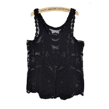 Lace Sleeveless Crochet Knit Vintage Women VTank Top Shirt Sexy