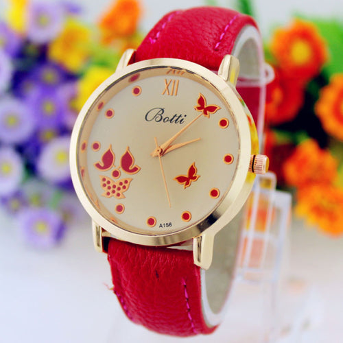 Luxury Elegant Women's Watch Stainless steel Leather Brand Wristwatch Fashion Ladies Dress Watch